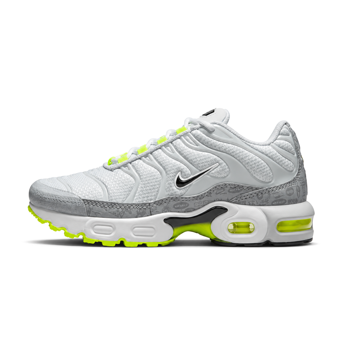 Nike Air Max Plus GS (Reflective Logo White Volt) - slika 1