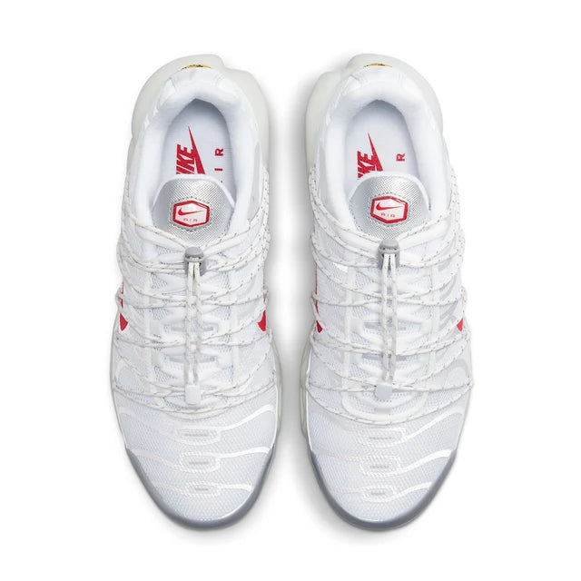 Nike Air Max Plus Utility White Red, bijela / crvena, patike, slika 4