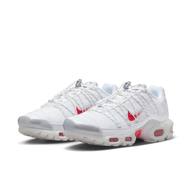 Nike Air Max Plus Utility White Red, bijela / crvena, patike, slika 3