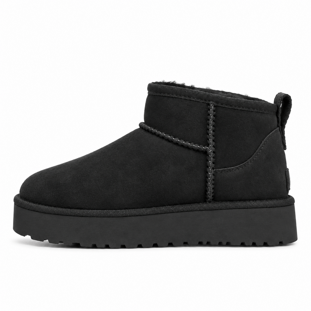UGG Classic Ultra Mini Platform Black, čizme, slika 1