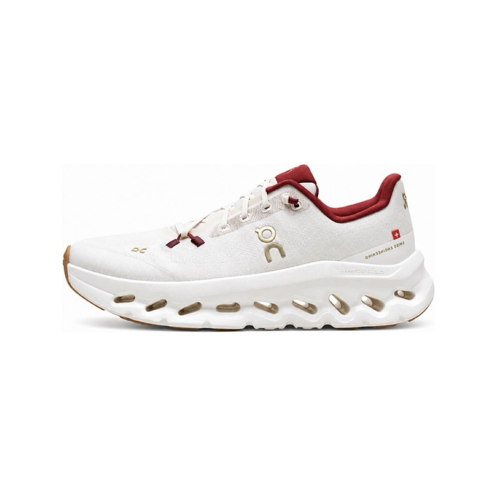 On Cloudtilt “White / Burgundy / Gold”