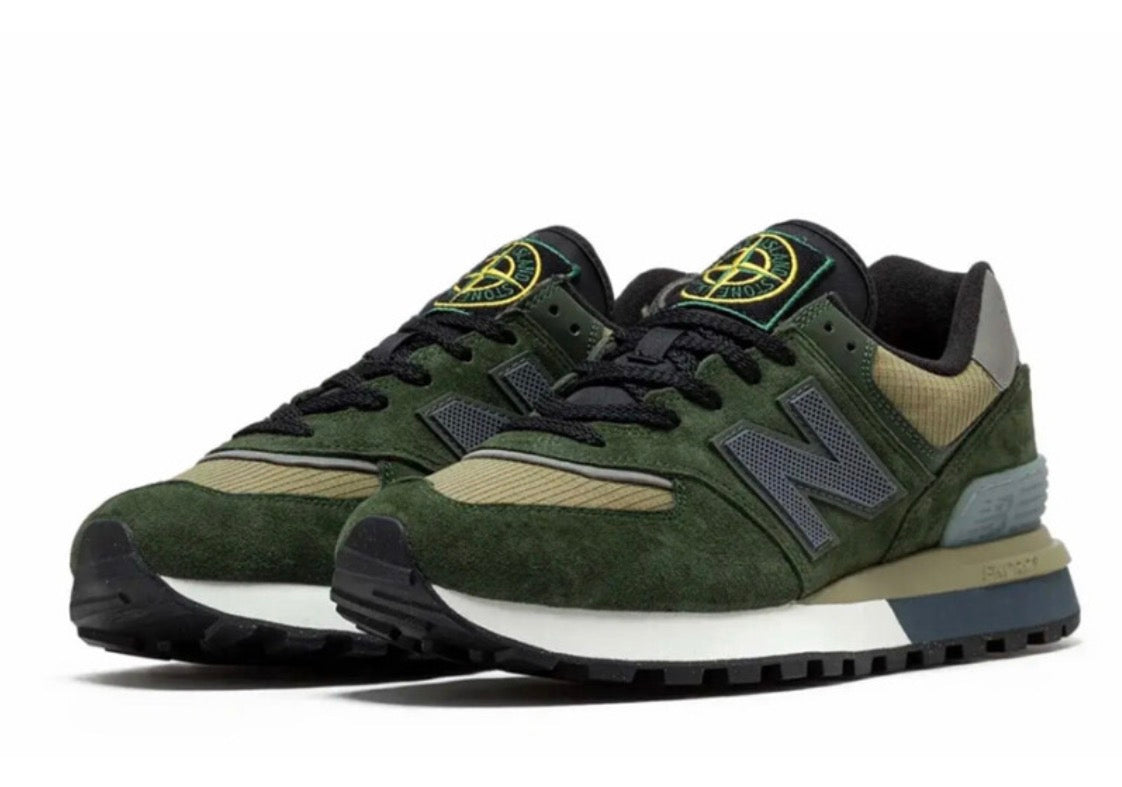 Stone Island x New Balance 574 Legacy (Dark Green)