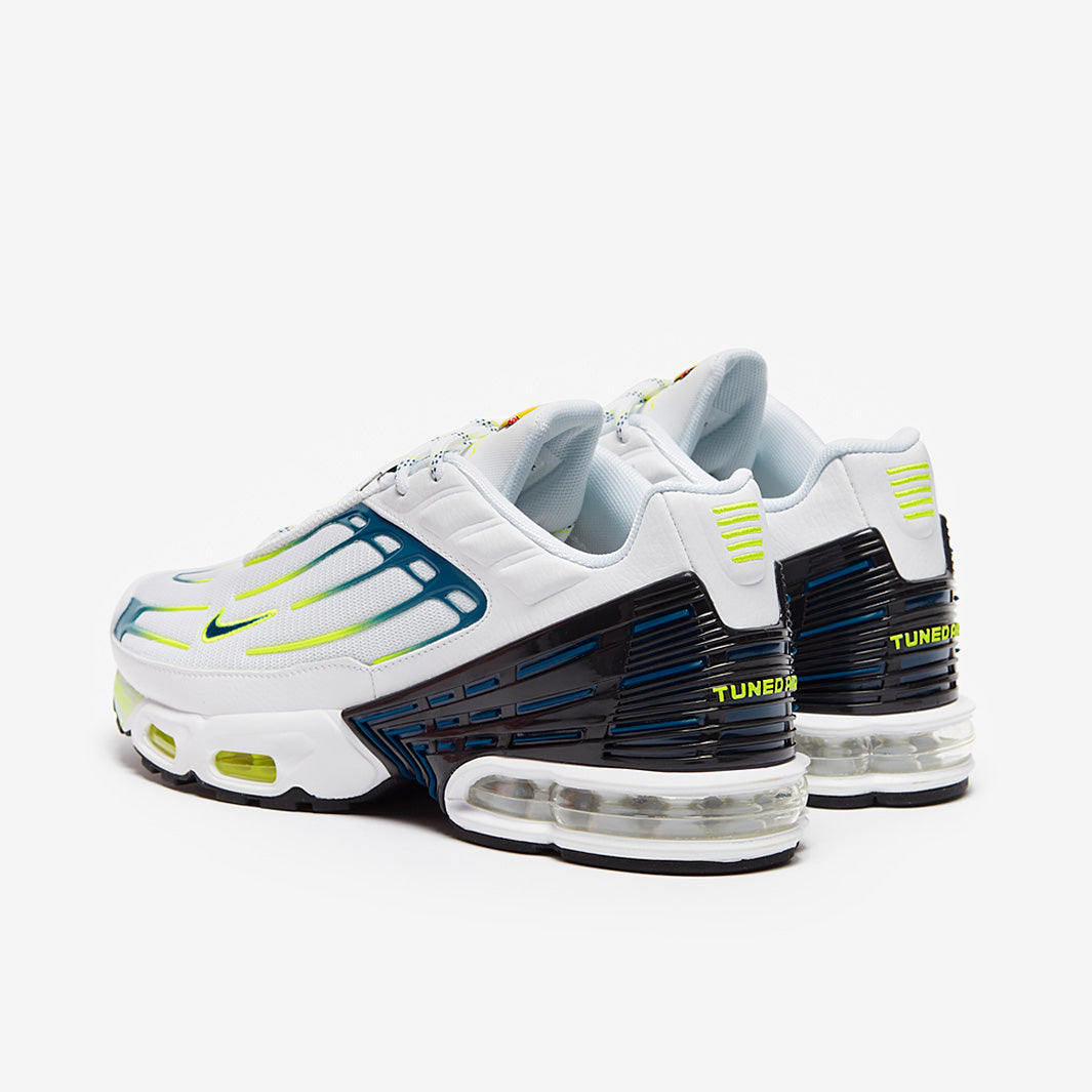 Nike Air Max Plus White Navy Volt rear