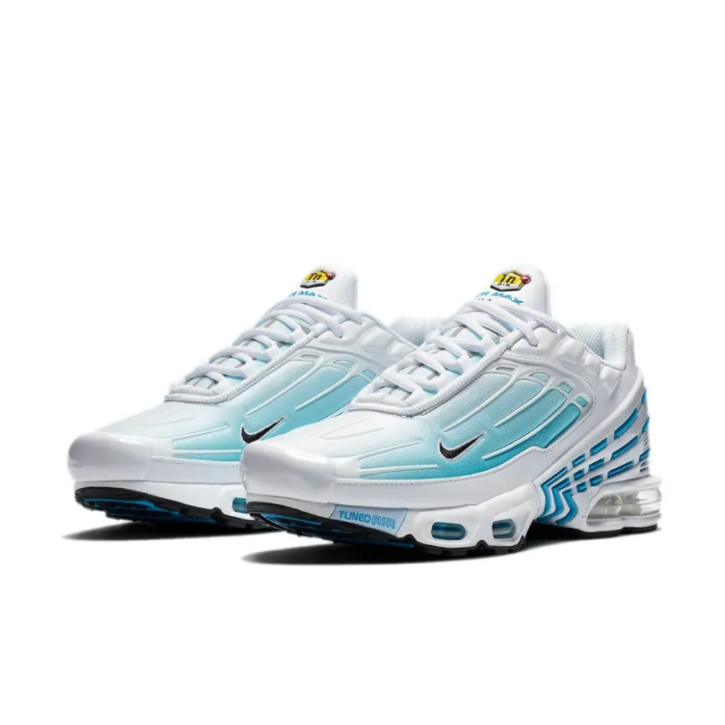 Nike Air Max Plus White Aqua Blue pair