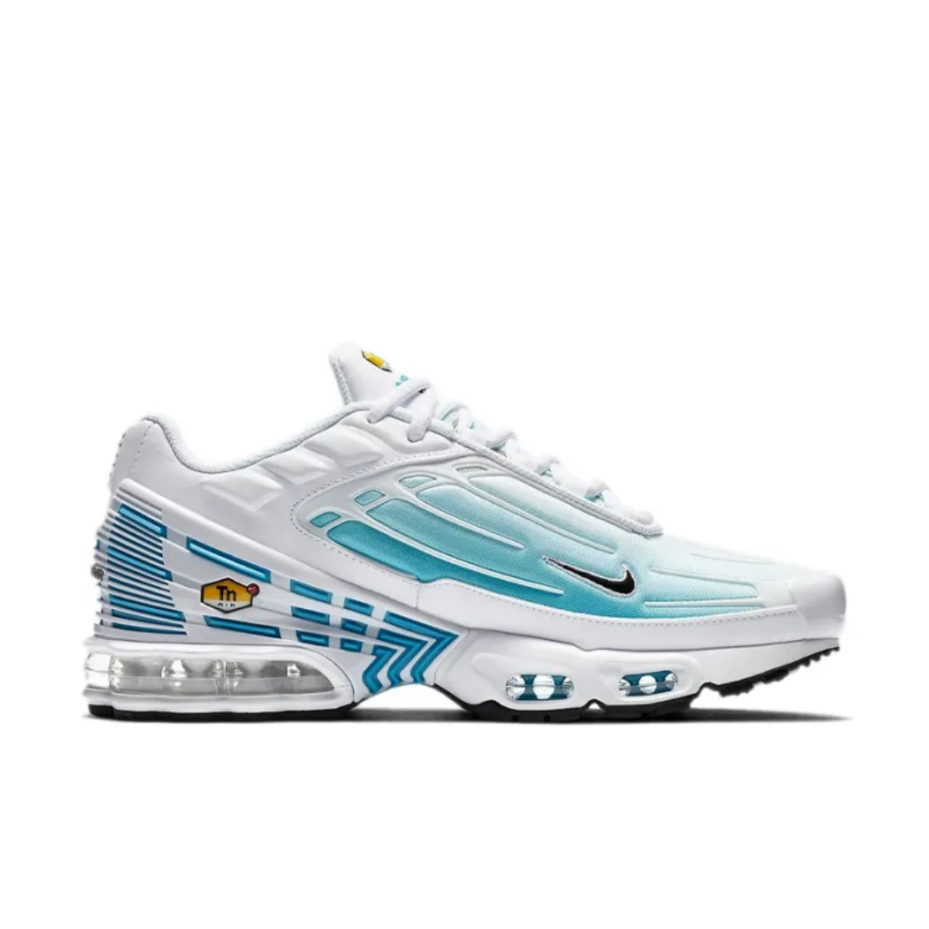 Nike Air Max Plus White Aqua Blue side