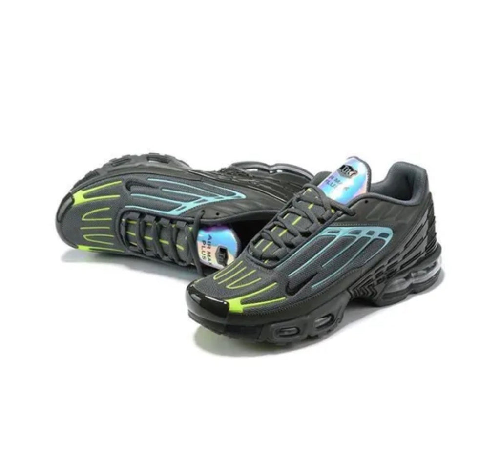 Nike Air Max Plus Black Teal Volt pair