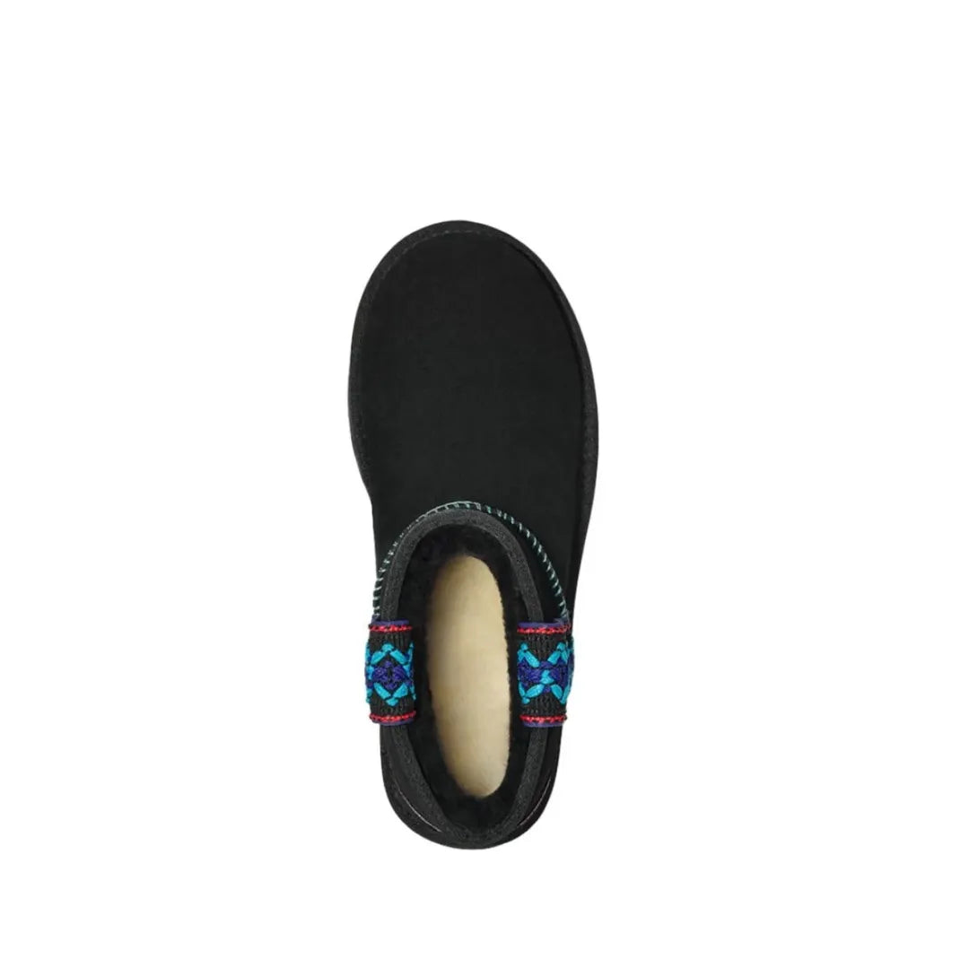 UGG Classic Ultra Mini Platform Braid Black, čizme, slika 4