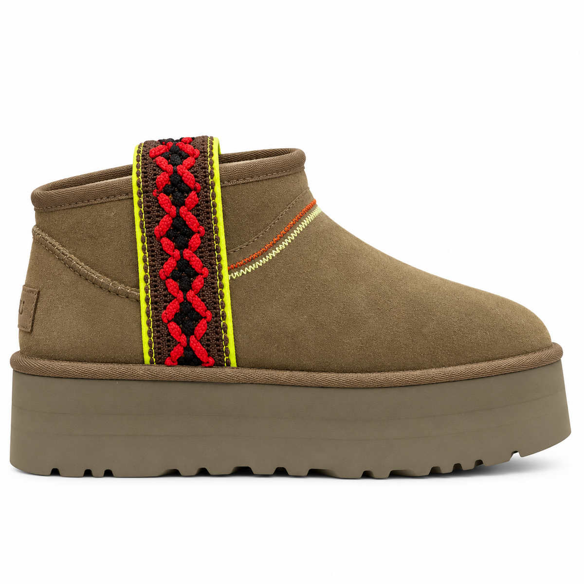 UGG Classic Ultra Mini Platform Braid Brown, čizme, slika 2