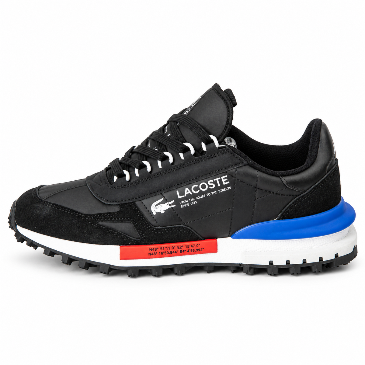 Lacoste Black Blue Red