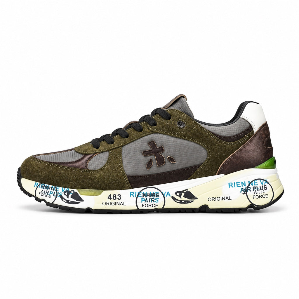 Premiata Mick 7717 Olive Green Dark Brown – bočni prikaz