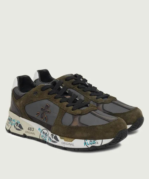 Premiata Mick 7717 Olive Green Dark Brown – par patika