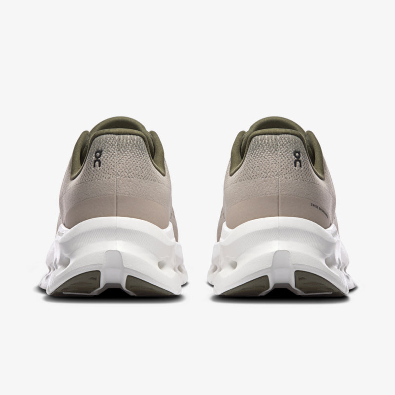 On Cloudtilt Taupe Olive patike – pogled pozadi i detalj pete