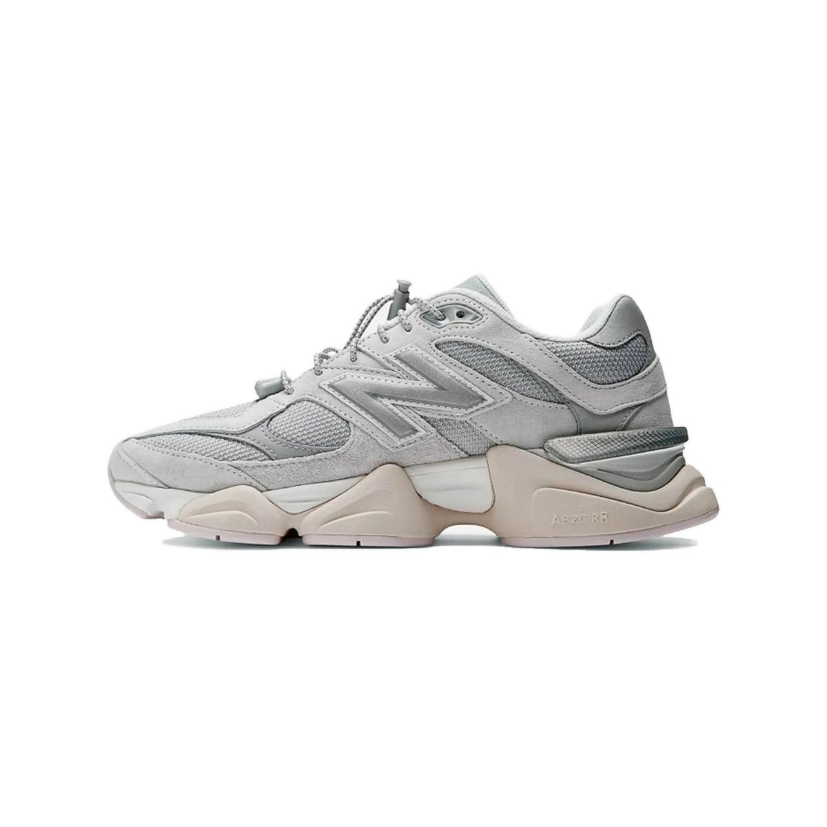 New Balance 9060 Silver Grey – Outlet – bez odsječenih rubova, bijela pozadina
