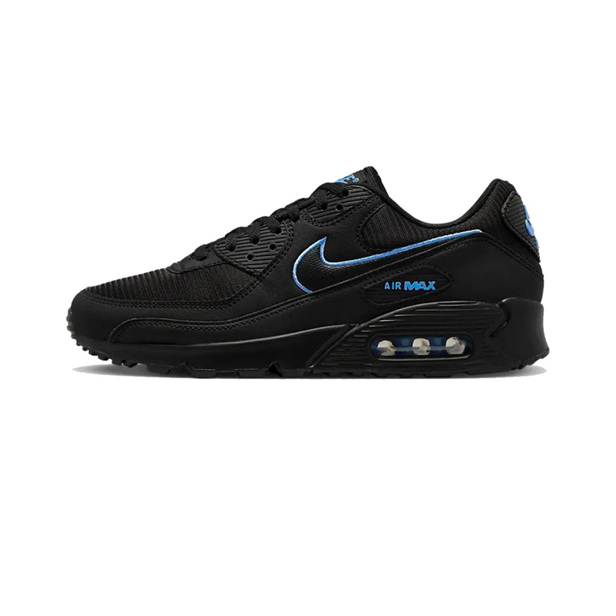 Nike Air Max 90 (Black / Blue) - 1:1 bijela pozadina