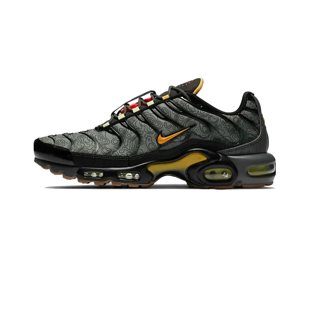 Nike Air Max Plus (Black / Orange / Olive) - 1:1 bijela pozadina