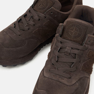 Stone Island x New Balance 574 Legacy Ghost Dark Brown, patike, slika 3