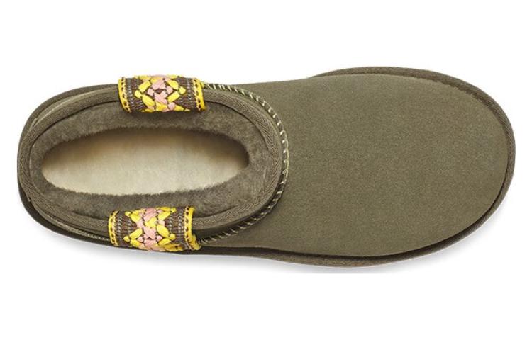 UGG Classic Ultra Mini Platform Braid Olive, čizme, slika 3